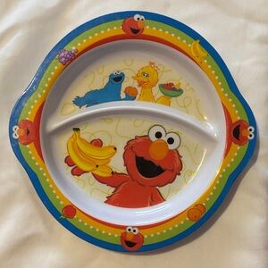 Sesame Street Elmo Divided Plate